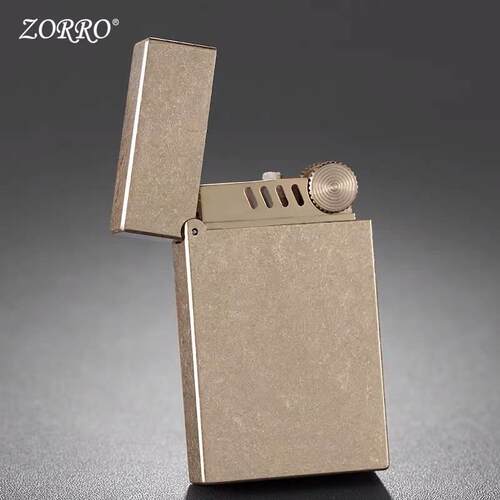 佐罗zorro黄铜煤油朗声打火机 个性创意响声钢音朗声打火机Z552