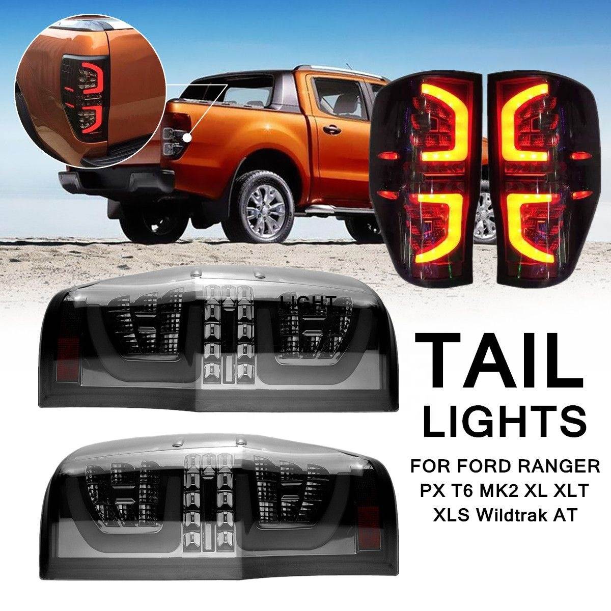适用于福特ranger LED皮卡尾灯 T6 T7 T8 MK2 raptor改装后杠灯