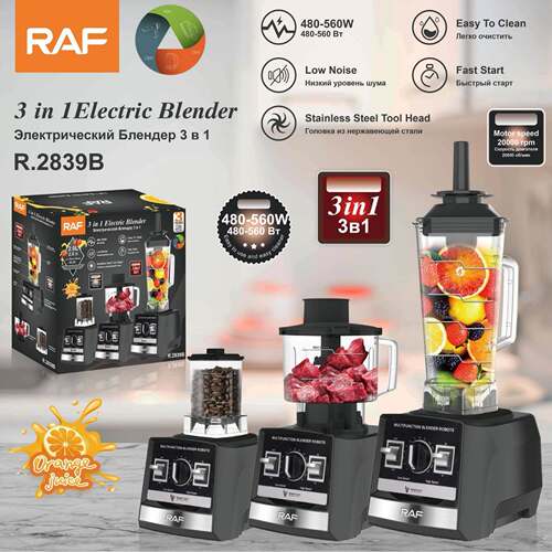 RAF欧规跨境多功能三合一榨汁机家用料理机绞肉机研磨器磨粉机