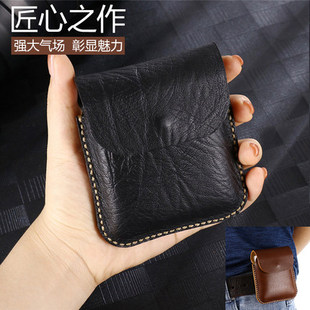 Flip2 Fold2新款 手机皮套真皮保护牛皮款 适用于传音TECNO 挂腰包商务户外包穿皮带式 Phantom