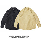 26SS日系工装 春款 潮流立领口袋半开领休闲衬衫 LENGOIST 男式 上衣