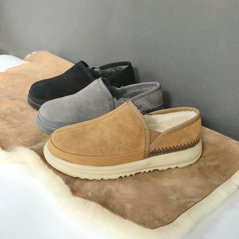 2025新款男士纯羊毛一脚蹬棉鞋皮毛一体低帮雪地靴保暖懒人踩屎感,流行男鞋,高帮鞋,淘宝优惠券,粉丝福利购,淘宝优惠卷