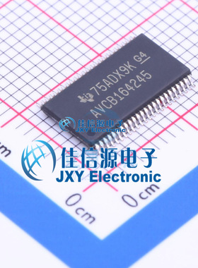 缓冲器/驱动器    SN74AVCB164245GR  TI(德州仪器)  TSSOP-48
