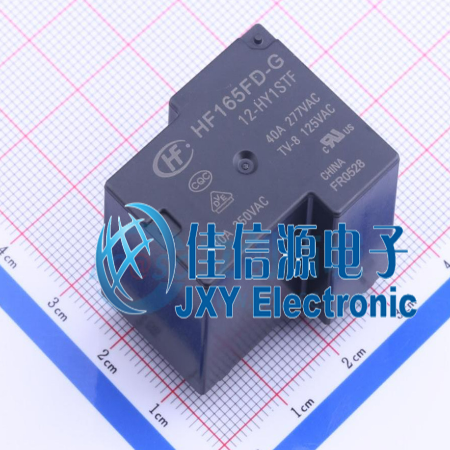 功率继电器      HF165FD-G/12-HY1STF  HF(宏发)