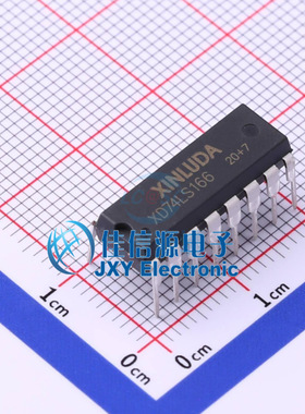 寄存器   XD74LS166  XINLUDA(信路达)  DIP-16