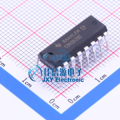 锁存器    CD4042BE  TI()  DIP-16