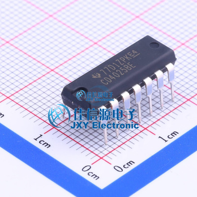 逻辑门     CD4025BE  TI()  DIP-14