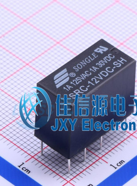 信号继电器      SRC-12VDC-SH 黑色  松乐 12V