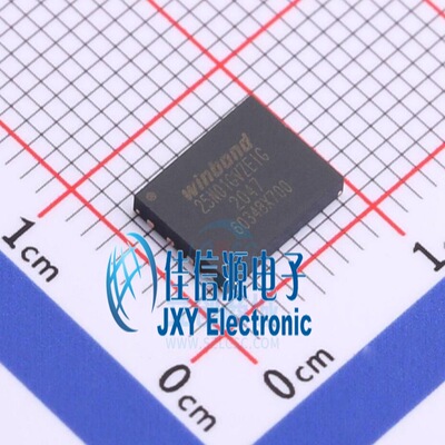 1Gbit存储 W25N01GVZEIG WINBOND(华邦) WSON-8 SPI 104MHz全新