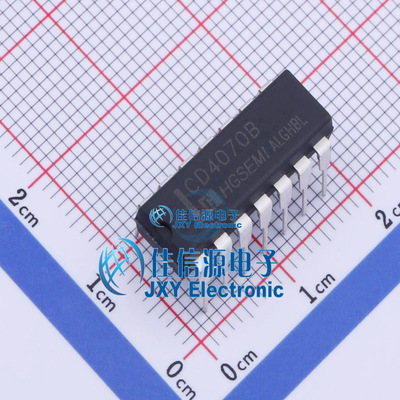 逻辑门     CD4070BE  HGSEMI(华冠)  DIP-14