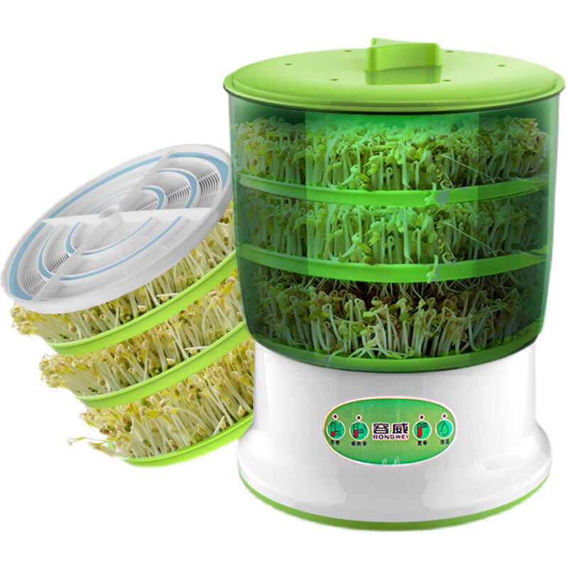 容威豆芽机家用大容量全自动发芽盆智能豆芽桶绿豆芽自制育苗神器