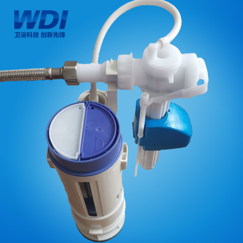 WDI连体分体马桶座便器水箱配件后进水侧进水排水阀出水器入水阀