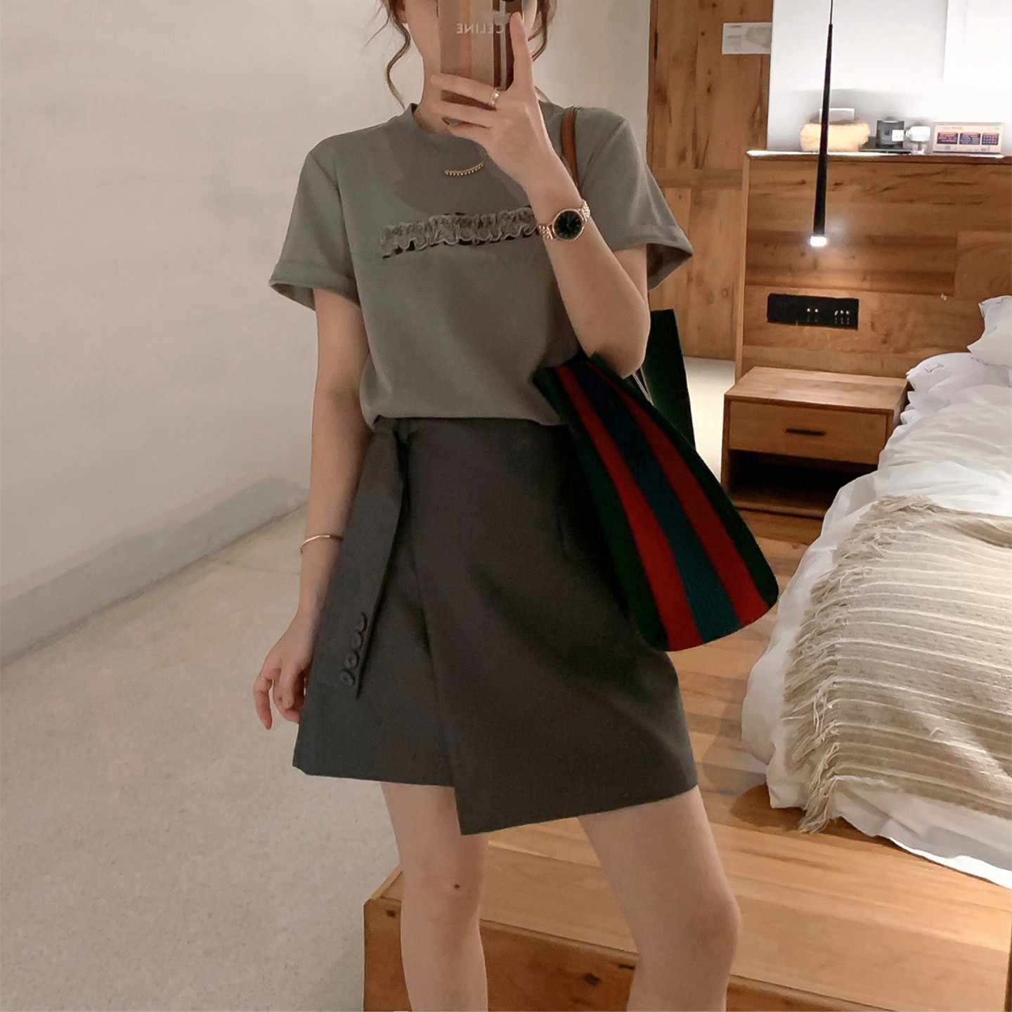 大码女装2026春季高腰不规则西装休闲短裙胖mm遮胯显瘦a字半身裙,女装/女士精品,大码半身裙,淘宝优惠券,粉丝福利购,淘宝优惠卷