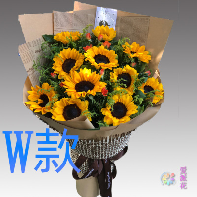 表白生日白百合河南郑州花店送花上街区邙山区中牟县同城鲜花快递