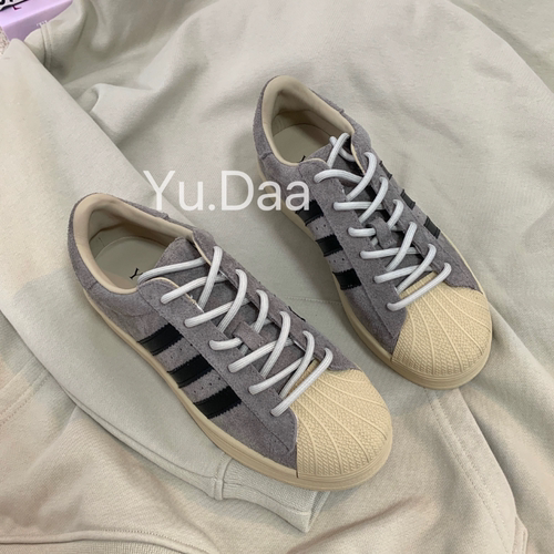 「Yu.Daa」现货 热门女款贝壳头反绒牛皮系带休闲板鞋 偏大