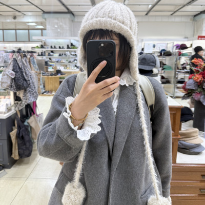 现货SHK01267羊毛混纺护耳帽VORST*CA4LA秋冬针织帽章鱼帽