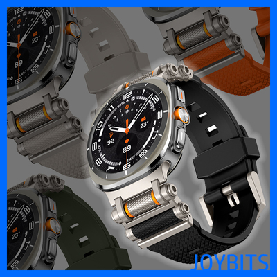 滚轮运动硅胶表带适用三星手表Galaxy watch7不锈钢钛色金属Ultra