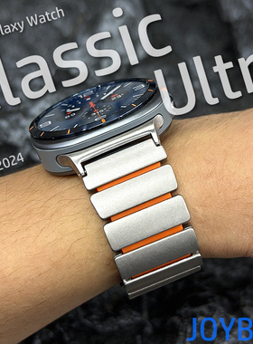 钛合金属磁吸classic表带适用Galaxy三星手表Ultra壳watch8不锈钢