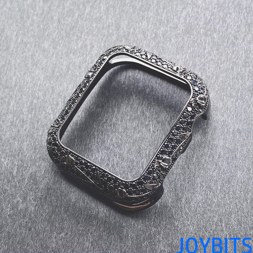 金属镶满闪钻S10保护壳适用Apple iWatch苹果手表一体全包女46mm