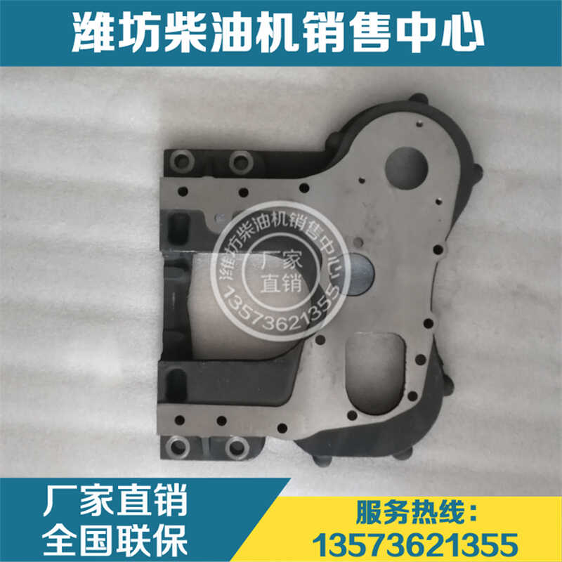 潍坊4100发动机正时齿轮室带泵口