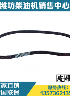 潍柴动力WP12 WP13柴油发动机原厂6PK1462多楔带612600062532皮带