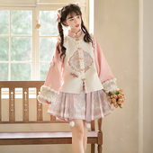 汉服女春秋国风汉元 素日常马甲小个子减龄2026马年拜年短款 马面裙