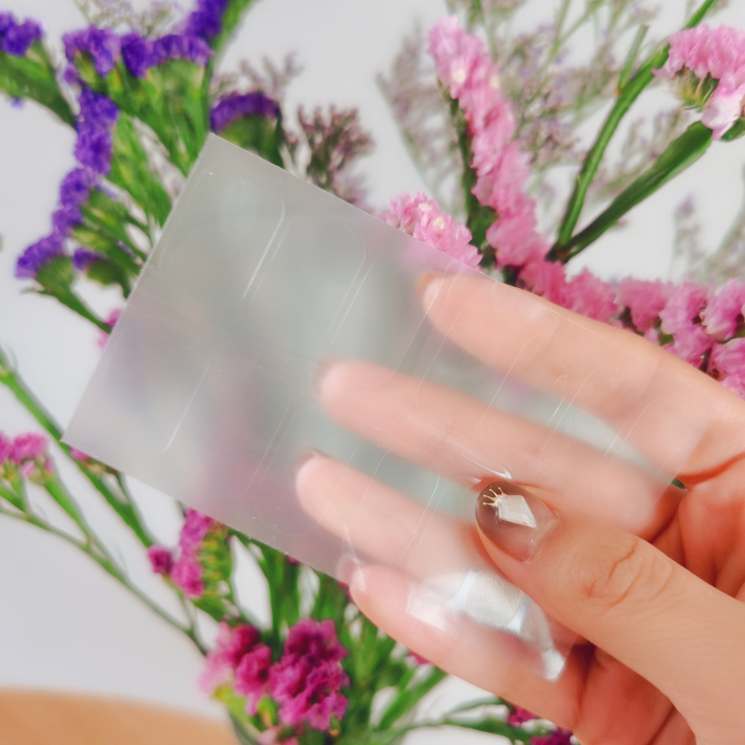 透明打底贴背胶甲油膜方便美甲