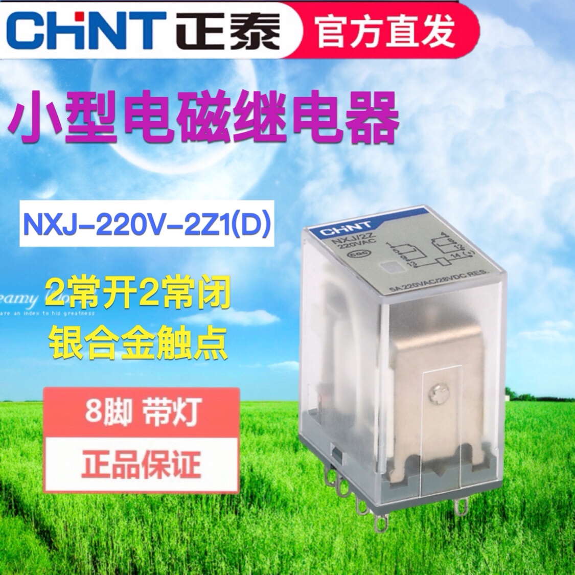 正泰小型220v电磁继电器