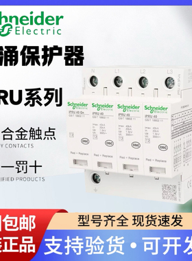 施耐德万高 iPRU 2P/3P+N/4P/20/40/65/80/100KA可插拔浪涌保护器
