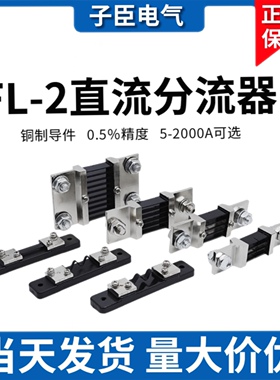FL2分流器0.5级75mv5a30a100a200a400a直流电流表专用分流器