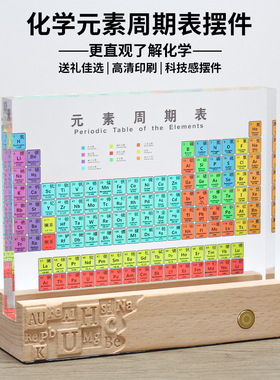 现货升级浮雕化学元素周期表摆台