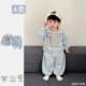 子春装 春季 时髦男宝宝卫衣裤 韩版 帅气婴儿衣服洋气潮 小童分体套装