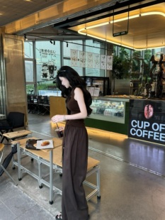 松弛感休闲舒适慵懒显瘦阔腿裤 美式 新款 秋季 高级感咖色百搭气球裤