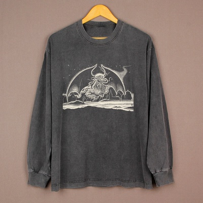 克苏鲁纯棉美式宽松短袖