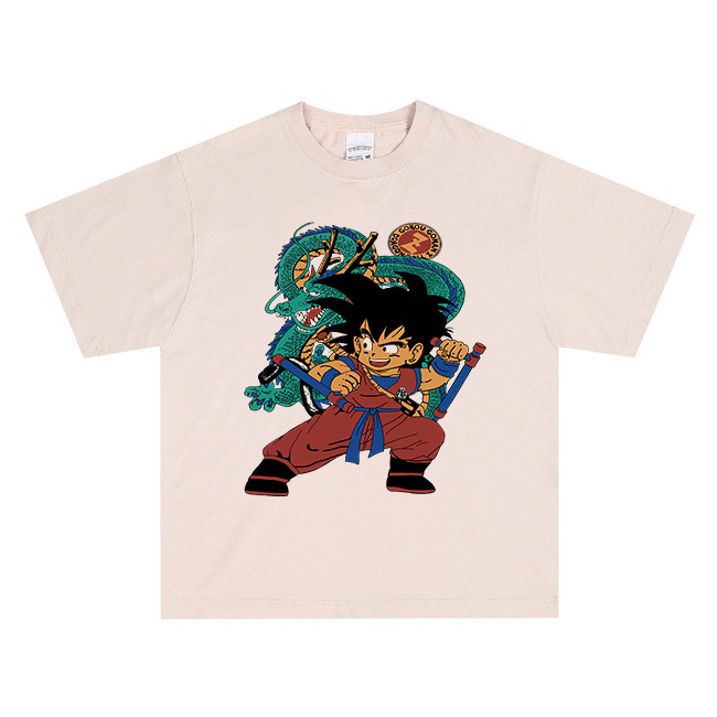 DRAGON BALL 七龙珠T恤漫画复古短袖孙悟空孙悟饭贝吉塔特兰克斯
