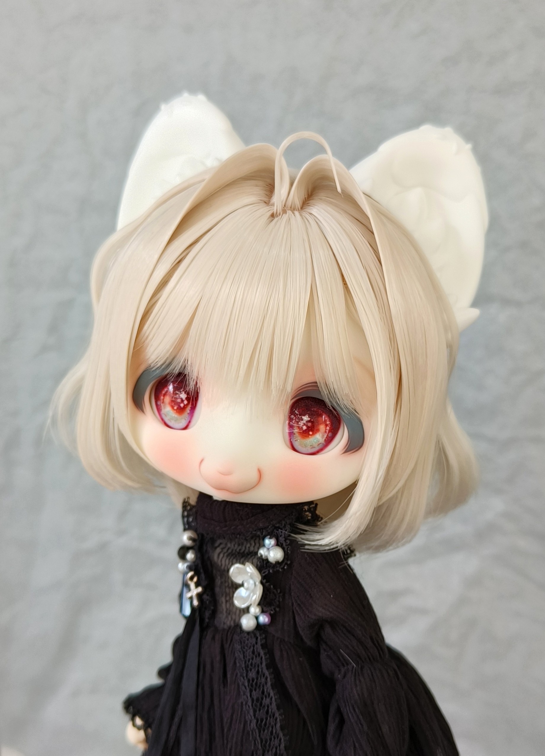 【现货】bjd 奶油兔耳奶油猫BJD/SJD/胶皮