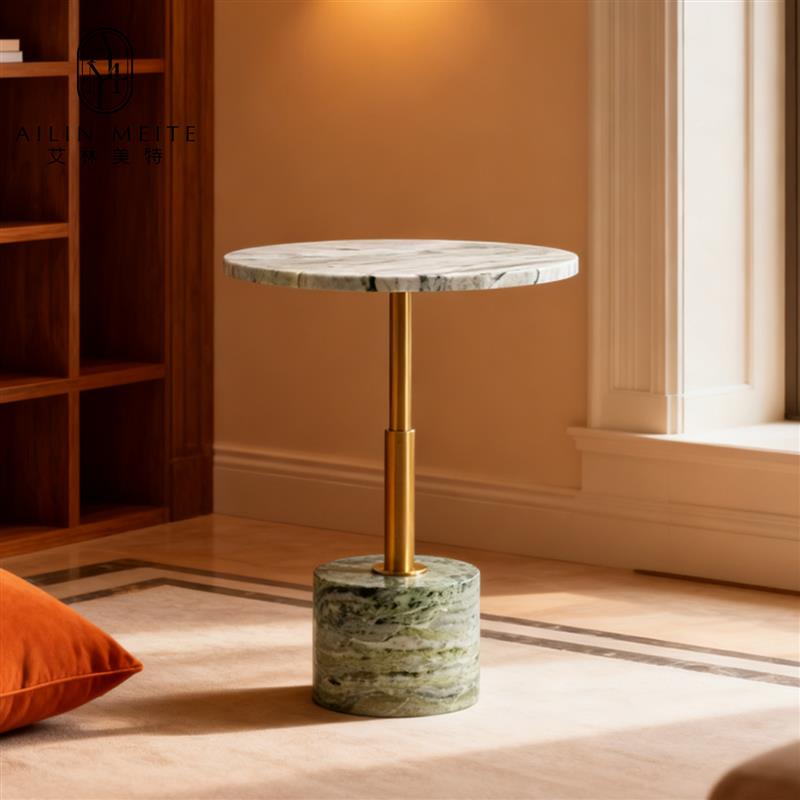 意式极简卧室床头小边几轻奢客厅设计师简约创意沙发小茶几角几