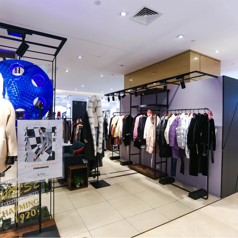 实体店商铺装修实体店门头设计效果图餐饮奶茶女装店面室内设计