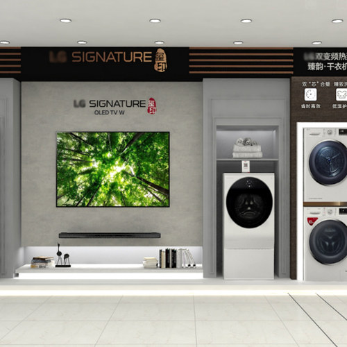 数码产品店手机店电子产品展示装修高档数码简约装修店铺设计