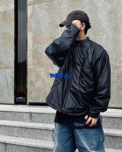 JACKET Far LEATHER FAUX 尼龙仿皮纹路拉链夹克外套 archive