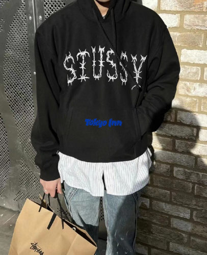stussycleanvibelogo连帽卫衣