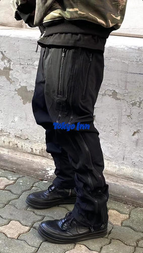 Undermycar韩国vibe尼龙拉链长裤