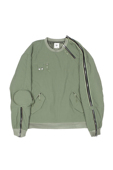 ARCHIVE ZIPPER MILITARY FAR POCKET WAY PULLOVER_SAGEGREEN