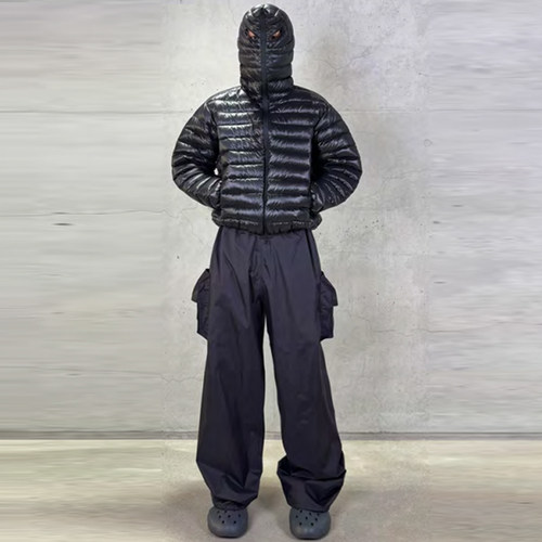 DINGYUNZHANG 25FW 轻便面罩排骨羽绒服