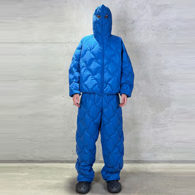 DINGYUNZHANG 25FW 绗缝面罩反光涂层羽绒服夹克