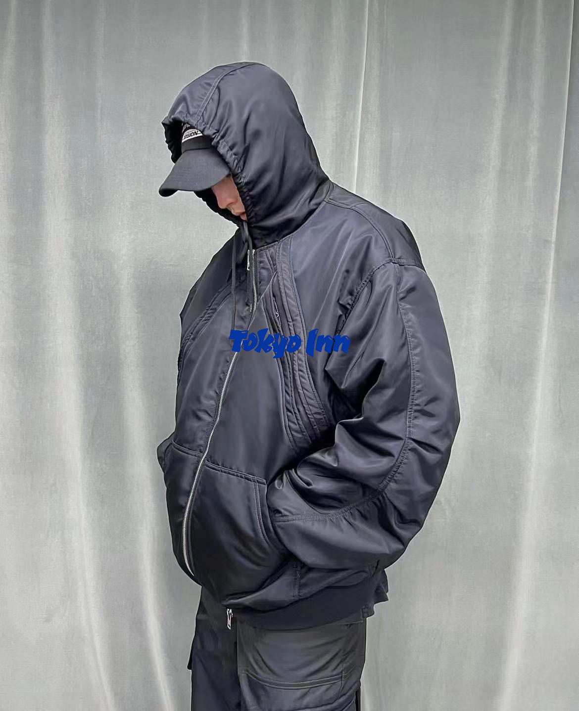 Fararchive厚廓形连帽夹克棉服