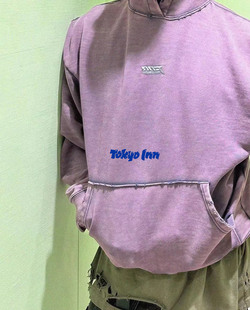 WASHEDHOODIE破坏水洗做旧棱骨连帽vibe卫衣 VINTAGE Far archive