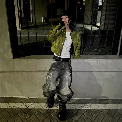 emostanceclubbaggy牛仔裤