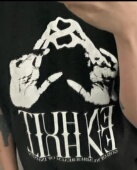 23SS 手势 S.R.S.N. Undermycar NUIT 印花vintage短袖 T恤vibe