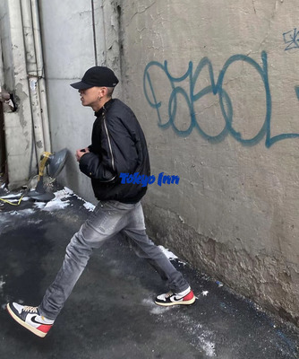 Undermycar水洗做旧秋冬牛仔裤